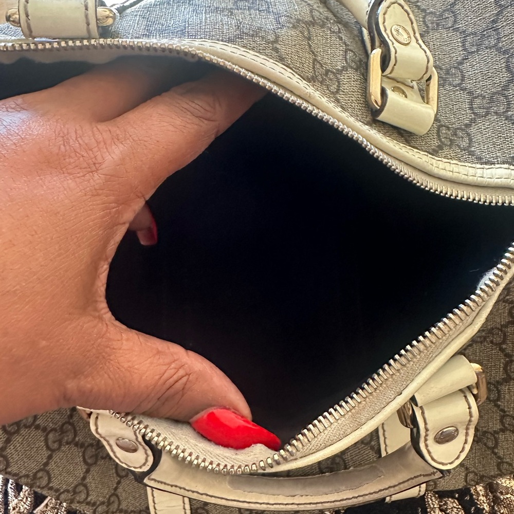 Gucci brown and Cream Women's Boston top handle Bag - Picture 13 of 13